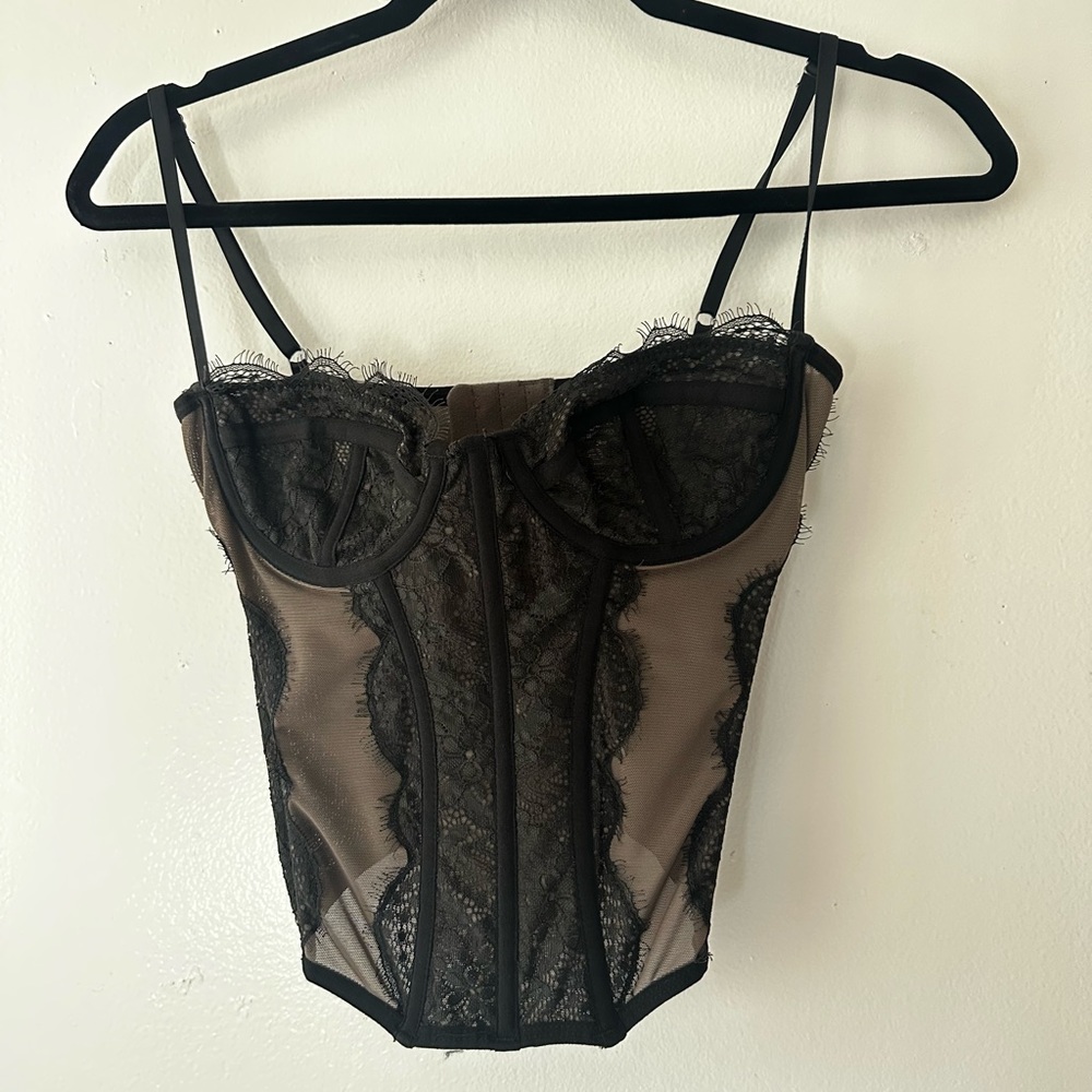 Black urban outfitters corset